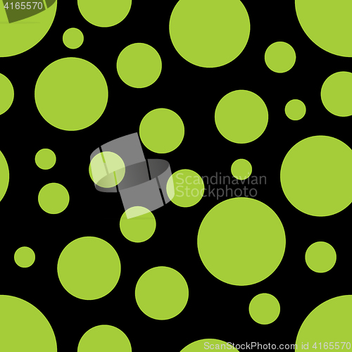 Image of Vector Seamless Pattern with circle shapes