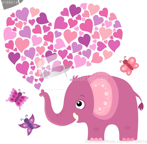 Image of Valentine elephant theme image 5