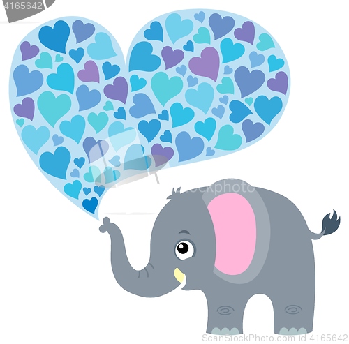 Image of Valentine elephant theme image 1