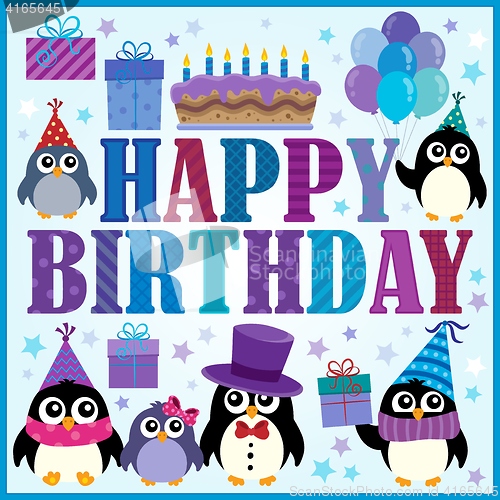 Image of Happy birthday composition 4