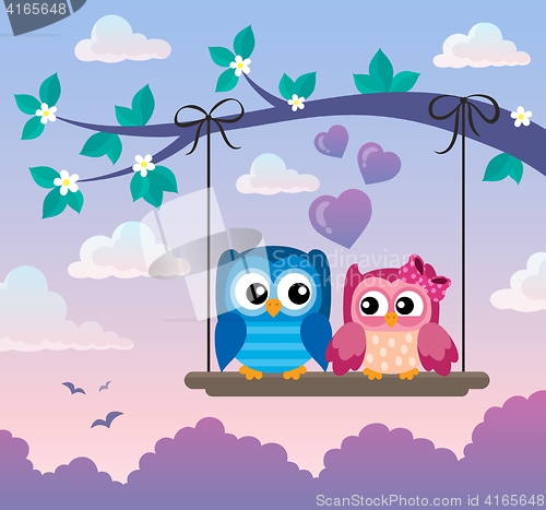 Image of Valentine owls theme image 5