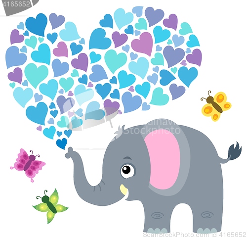 Image of Valentine elephant theme image 3