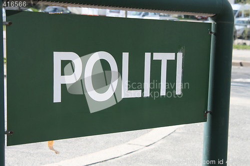 Image of Police sign