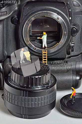 Image of Camera sensor cleaning 