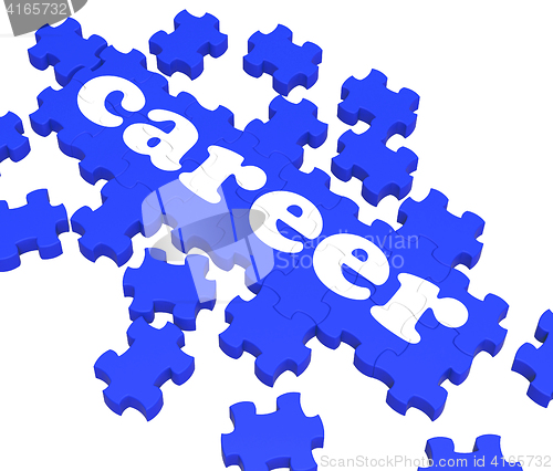 Image of Career Puzzle Showing Job Skills