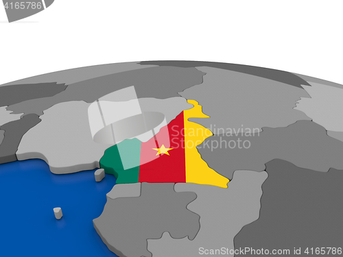 Image of Cameroon on 3D globe