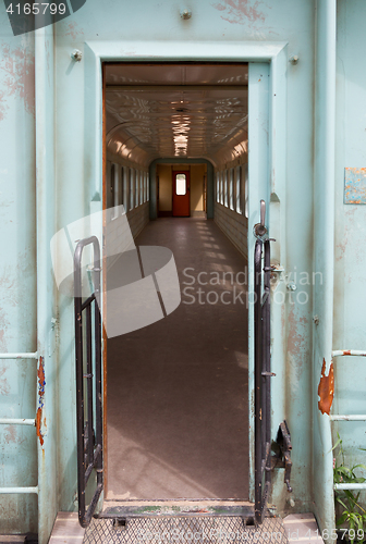 Image of Old empty train carriage