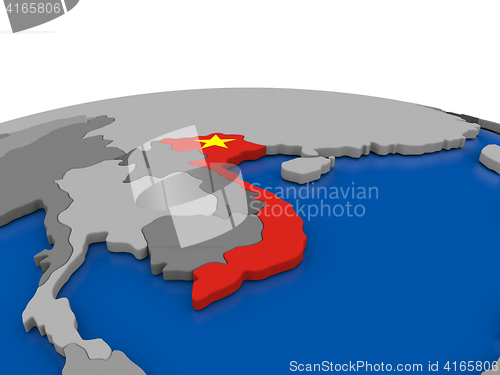 Image of Vietnam on 3D globe
