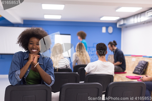 Image of Portrait informal African American business woman