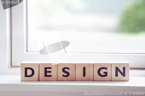 Image of Design sign with letters