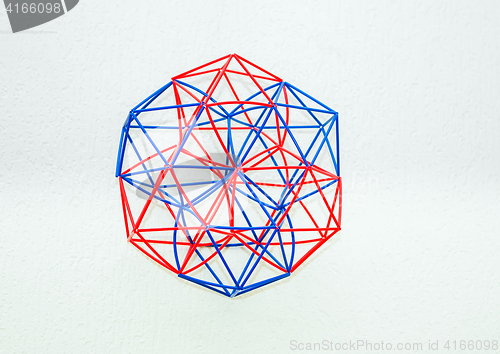 Image of Coloured Handmade Dimensional Model Of Geometric Solid