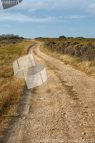 Image of Gravel road perspective