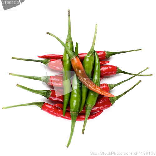 Image of Arrangement of Chili Peppers