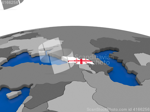 Image of Georgia on 3D globe