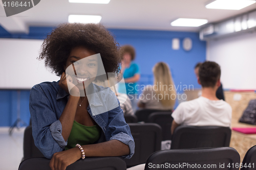 Image of Portrait informal African American business woman