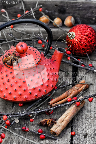 Image of winter tea with cinnamon stick