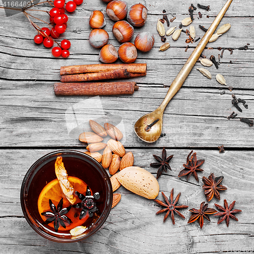 Image of Mulled wine with spices