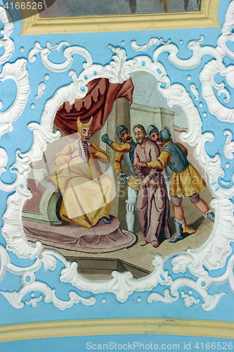 Image of Jesus before Pontius Pilate