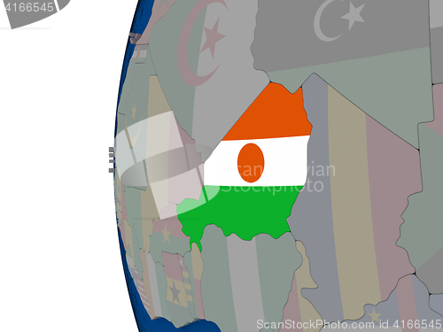 Image of Niger with national flag