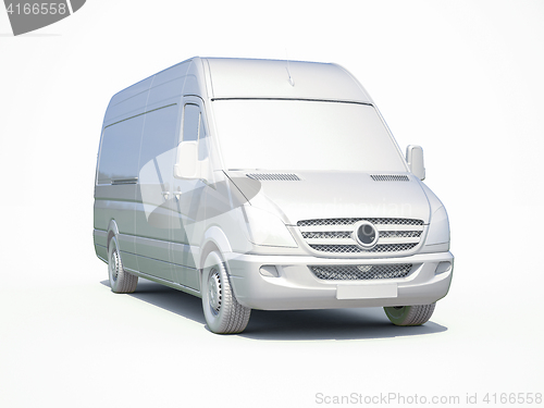 Image of 3d White Delivery Van Icon