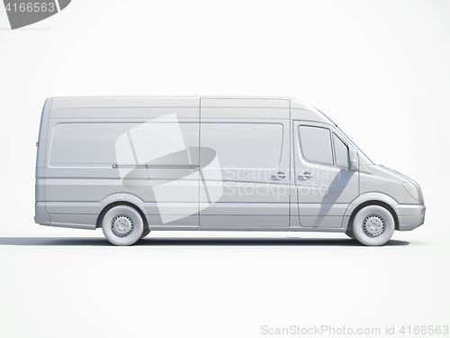 Image of 3d White Delivery Van Icon