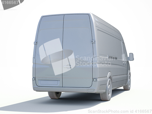 Image of 3d White Delivery Van Icon