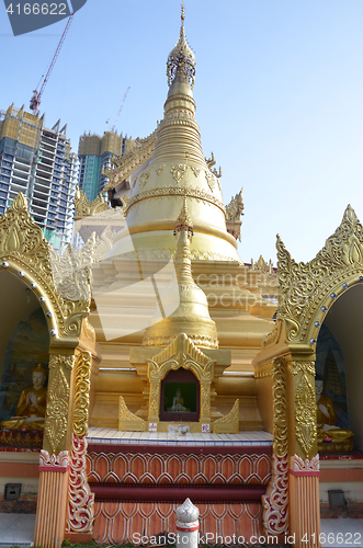 Image of Popular Burmese Temple in Penang, Malaysia