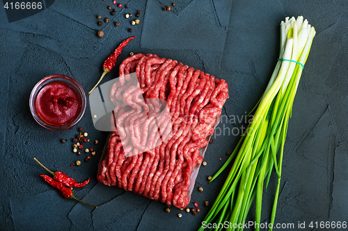 Image of raw minced meat