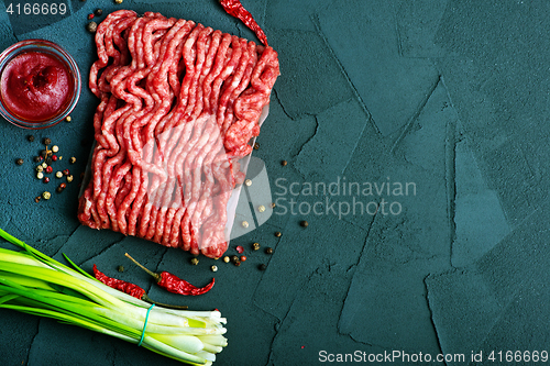 Image of raw minced meat