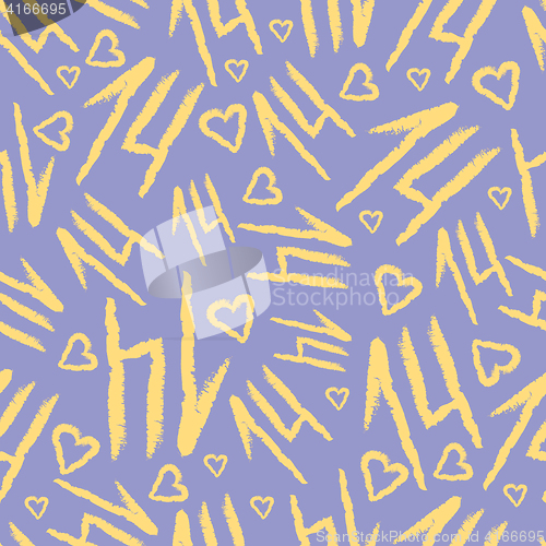 Image of Vector Seamless Pattern with fourteen shapes