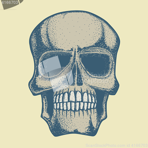 Image of Vector skull illustration