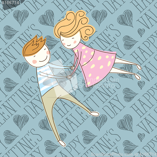 Image of Vector Seamless Card With Couple 16 [Converted]