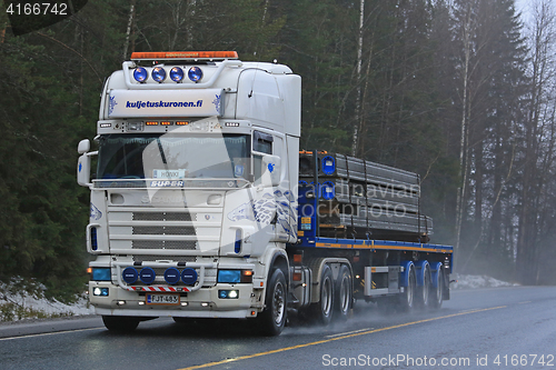 Image of Customized Super Scania Semi Hauls Concrete