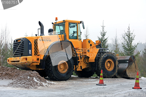 Image of Volvo L150E Wheel Loader at Road Construction Site