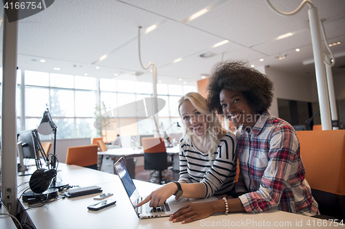 Image of Multiethnic startup business team