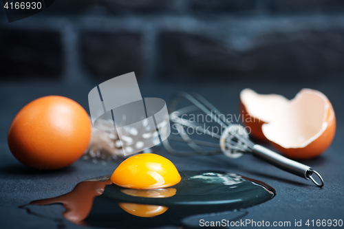 Image of raw eggs