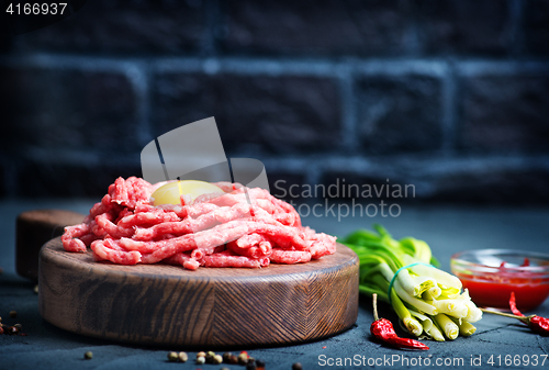 Image of raw minced meat