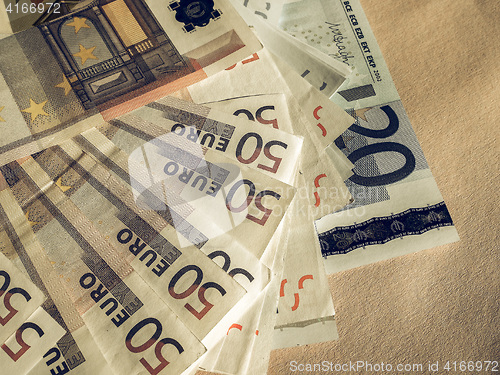 Image of Vintage Fifty and Twenty Euro notes