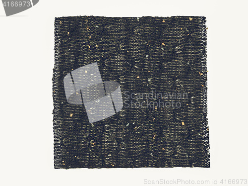 Image of Vintage looking Black fabric sample