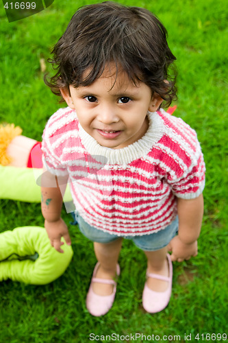 Image of Little girl smiling