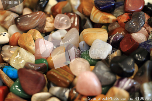 Image of natural color gems background 