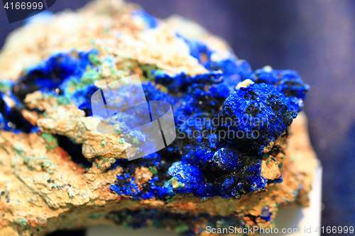 Image of blue azurite mineral