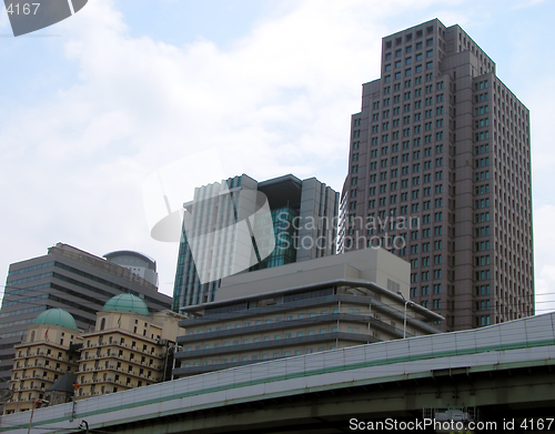 Image of Skyscrapers And Highway