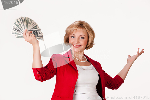 Image of Woman And Money