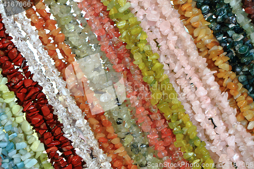 Image of natural color gems background 