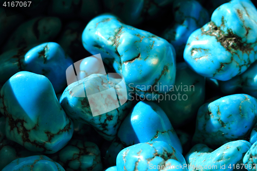 Image of turquoise mineral background