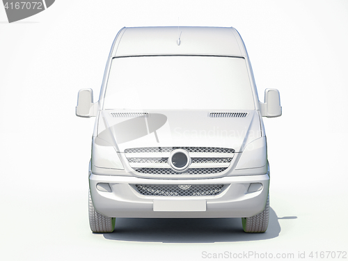 Image of 3d White Delivery Van Icon