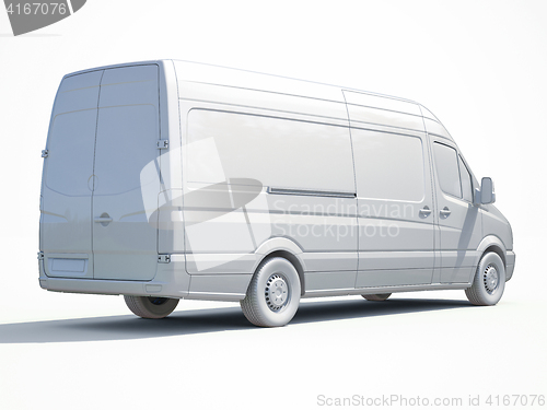 Image of 3d White Delivery Van Icon