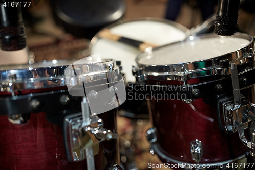 Image of drums at music studio
