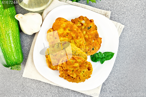 Image of Flapjack chickpeas in plate on granite table top